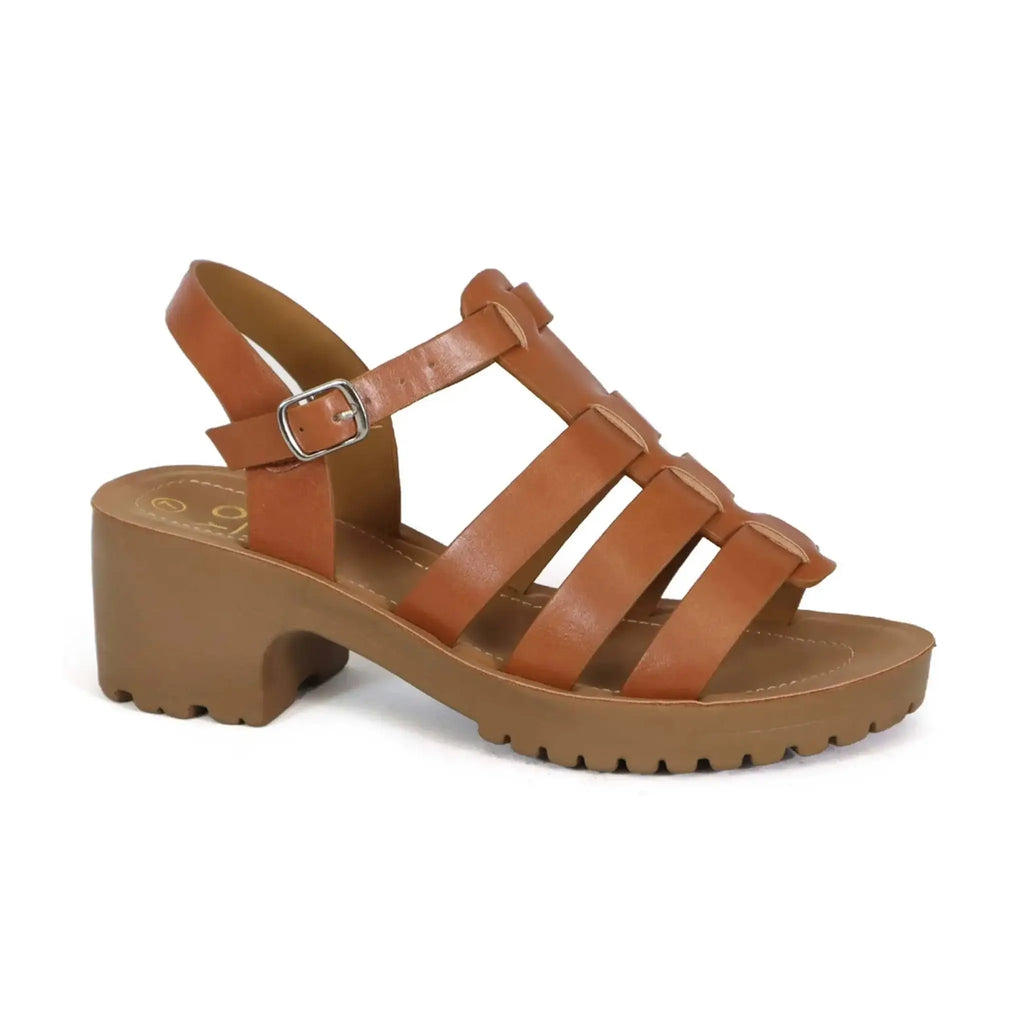 YOKI EVERLY Women's Open-Toe Fisherman Sandals with premium PU upper, adjustable fit, low heel, and slip-resistant sole.