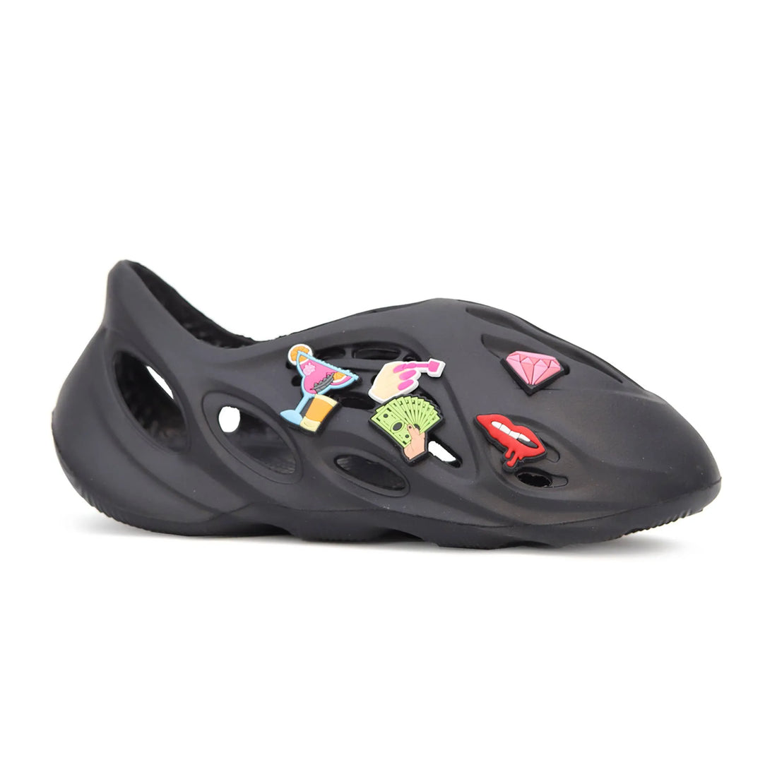 Yoki Womens eva Bubble closed sneaker with badges, trendy footwear.