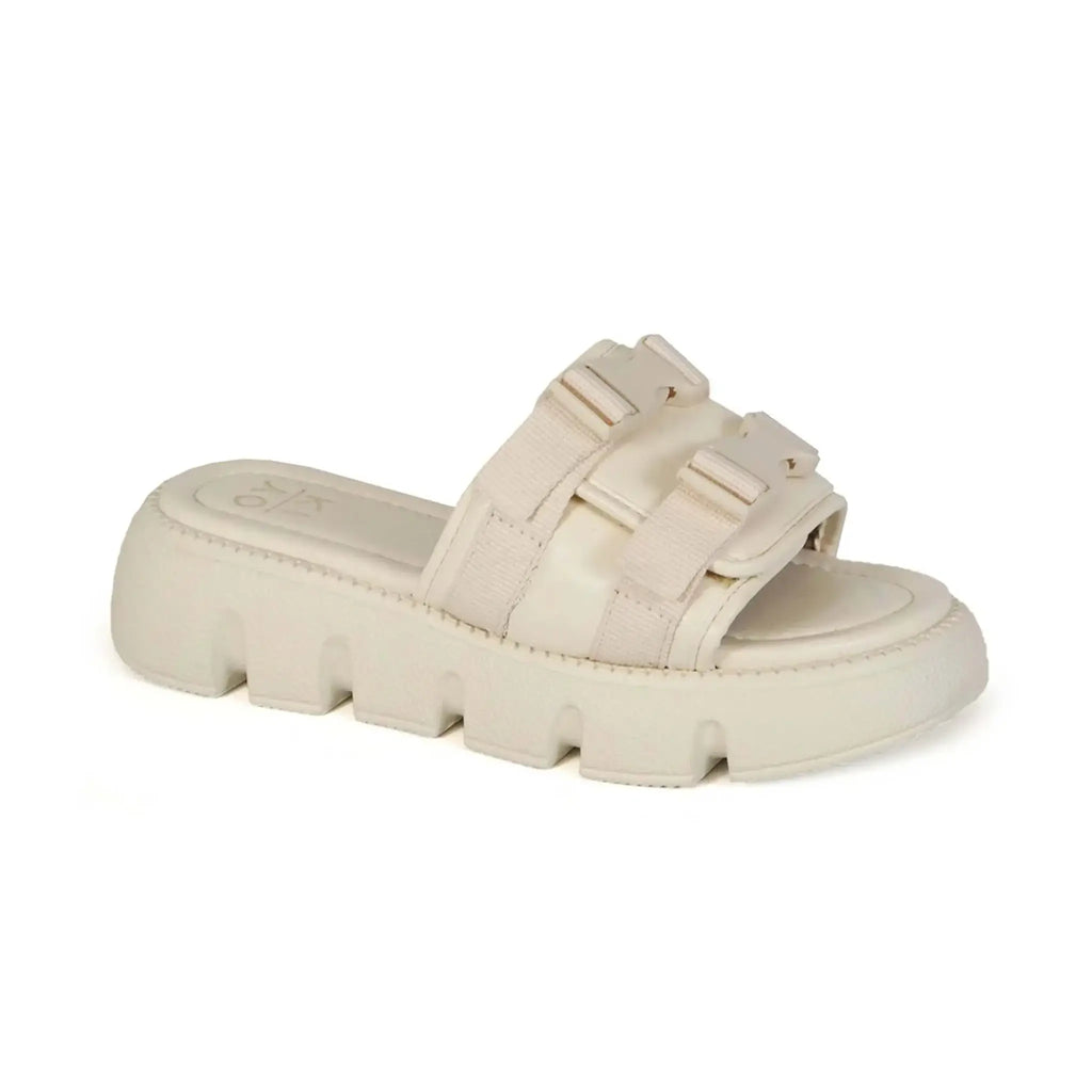 YOKI VIVIE-10 Women's Two-Buckle Mule Sandals with premium PU upper and adjustable straps.